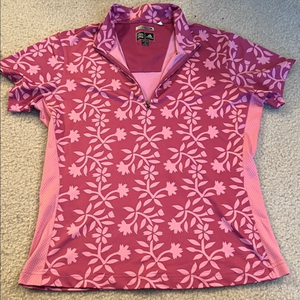 Women’s Adidas‎ Climacool Pink Floral Golf Blouse